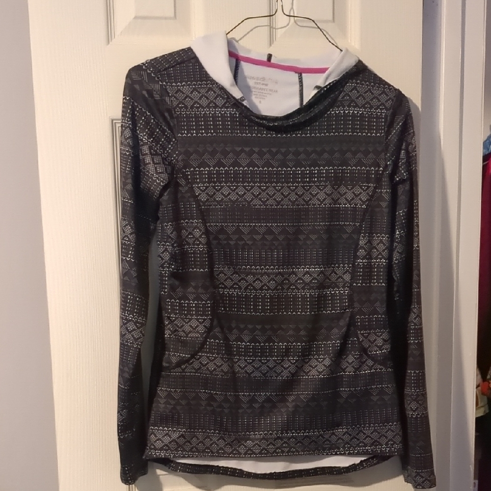 #97 Patterned Long Sleeve Hoodie